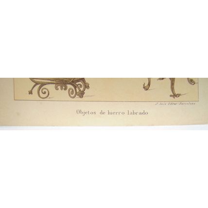 Arte Aleman - 4 lithographs lot circa 1890 by J. Seix, Barcelona.