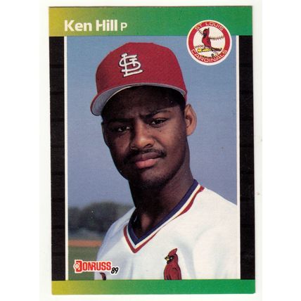 1989 Donruss Ken Hill RC rookie baseball card #536 – *denotes