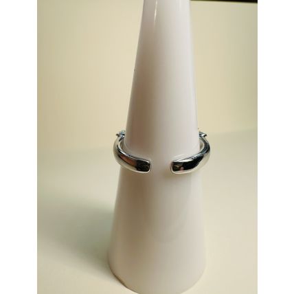 Bomb Party Womens/Kids Adjustable RBP Canary Brilliant Ring Sz 4 or 5 Rhodium Pl