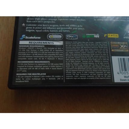 Warhammer 40,000: Dawn of War - Dark Crusade PC DVD
