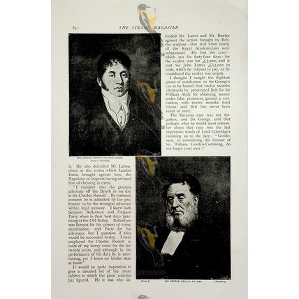 Sir George Lewis, Lawyer, Ancestors, Book Illustration (Print), 1892