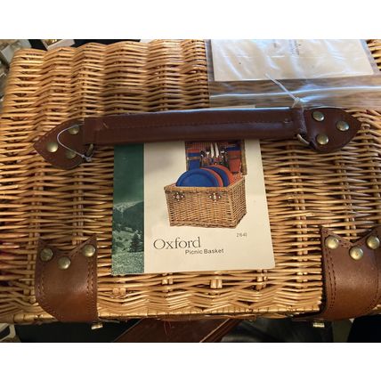 Wicker Picnic Basket -Oxford Eckrich NEW