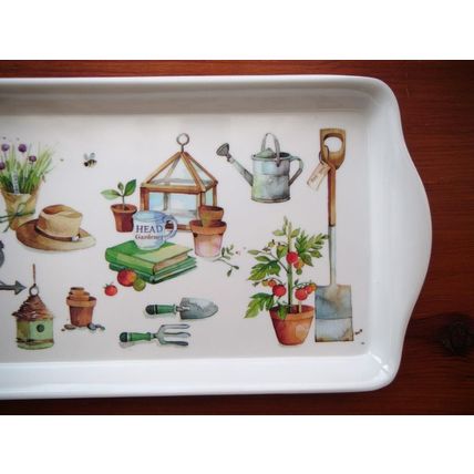 Leonardo Collection Melamine Sandwich Tray/Serving Tray, White, Gardening, VGC