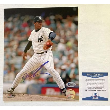 Dwight Gooden Signed Autographed Glossy 8x10 Photo New York Yankees : BAS COA