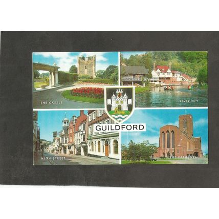 Postcard Surrey Guildford Multiview