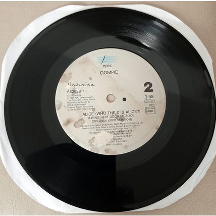 Gompie : Alice (Who The X Is Alice?) (Living Next Door To Alice) : 45 rpm single