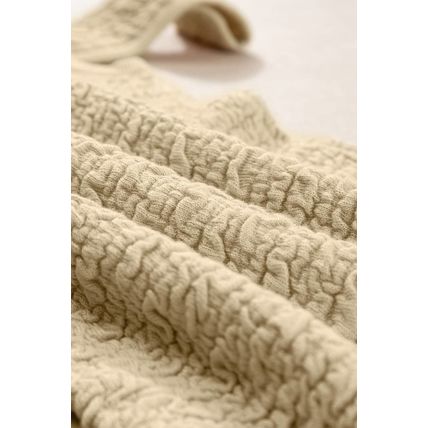 Apricot Textured U Neck Slim Fit Sweater Vest