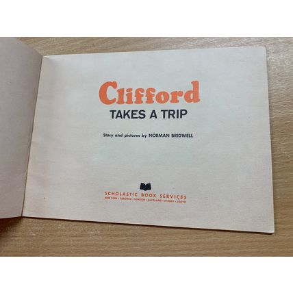 1966 CLIFFORD TAKES A TRIP NORMAN BRIDWELL ILLUSTRATED THIN PAPERBACK BOOK (LL)