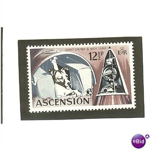 Ascension QEII 1971 12½p Sputnik 2 & Laika Unmounted Mint 2 SG 145