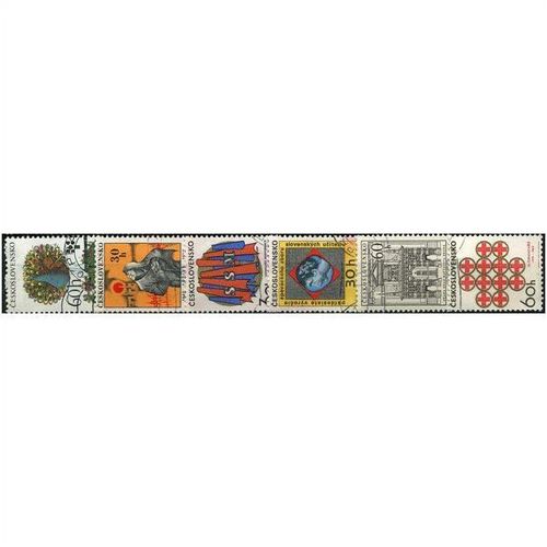 1960's 6 different values - #262 cancelled
