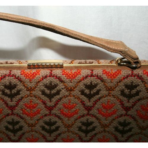 Vintage 1950 1960 Tapestry Bag John Jones & Son