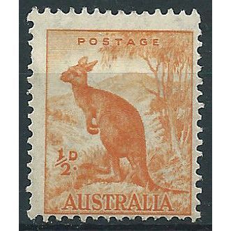 Australia 1938 SG164 1/2d Orange Perf 13.5x14 Mounted Mint ....