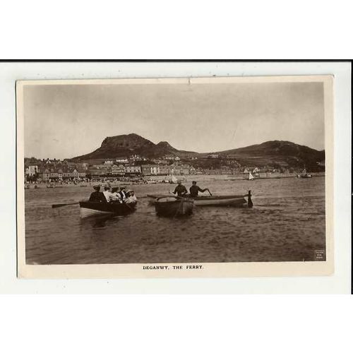 Wales DEGANWY Ferry Postcard by Lancaster