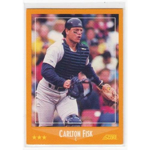 1988 Score Carlton Fisk baseball card #592- NM-HOF- White Sox