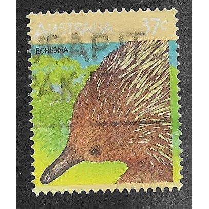 AUS 1986 37c 'AUSTRALIAN WILDLIFE -ECHIDNA' (1ST SERIES)' FINE USED (EBID60-012)