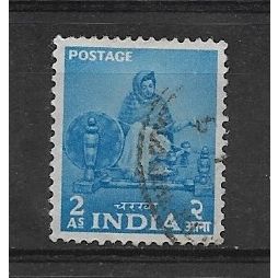 India.SG358 2a Woman Spinning.Fine Used.Apr19