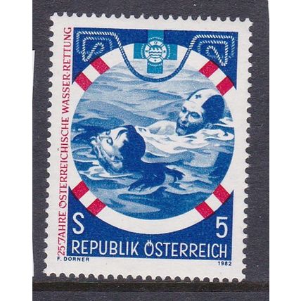 AUSTRIA 1982 25th ANNIV WATER LIFESAVING SERVICE MINT