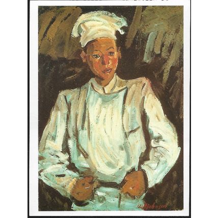 Johnson, William H. - Young Pastry Cook c.1928-30 - art postcard (Smithsonian)