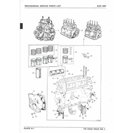 BMC Half Ton Commercial Vehicles Parts List Catalogue AKD3409 1967 PDF