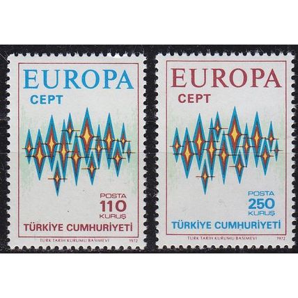 TÜRKEI TURKEY [1972] MiNr 2253-54 ( **/mnh ) CEPT