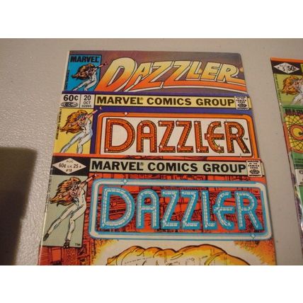 1980's, Marvel Comics, DAZZLER, 5-Comics, #'s 5, 18, 20, 29, 40