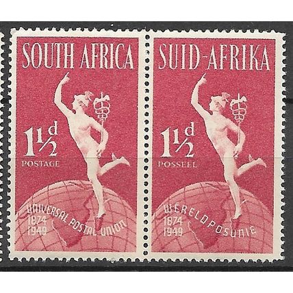 1949 SG 129 - #3 MNH (**) - bi-lingual pair