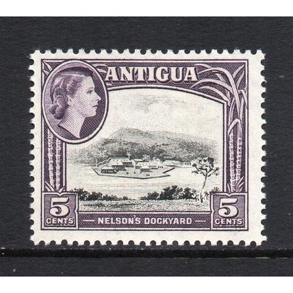 Antigua - 1953-62 - 5c Nelson's Dockyard (sg125) Mint Hinged