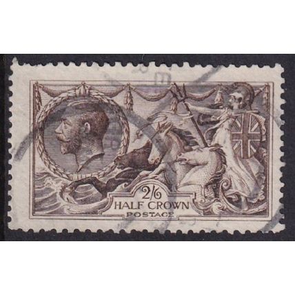 GB 1913 to 1918 King George V 2s 6d Seahorse Brown Used ( KGV )