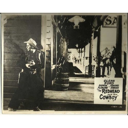 THE REDHEAD AND THE COWBOY Glenn Ford, Rhonda Fleming (1950) F-O-H Stills (6)
