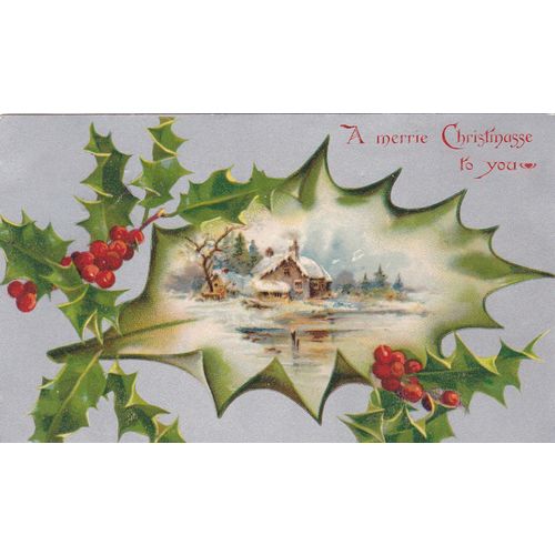 A Merry Christmas to you Postcard (gre1375)