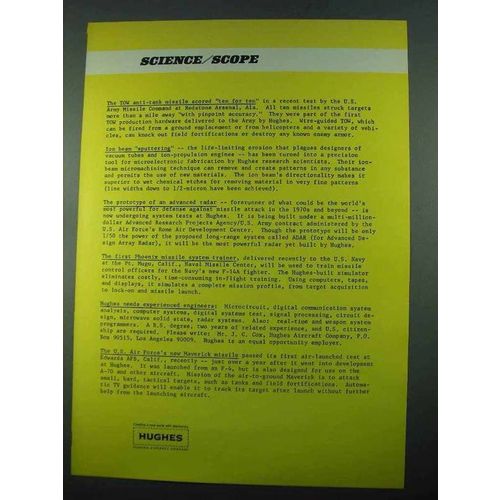 1969 Hughes Aircraft Ad - TOW Anti-Tank Missile