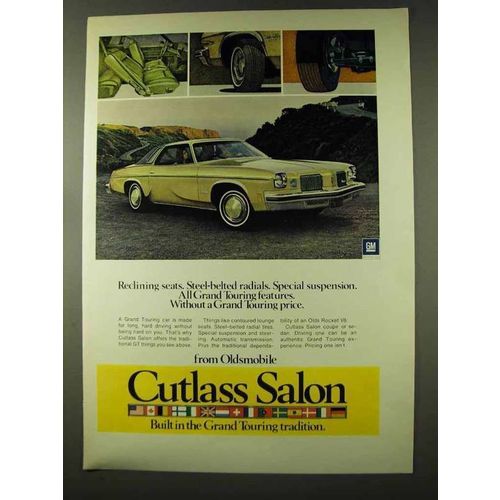 1973 Oldsmobile Cutlass Salon Ad - Reclining Seats