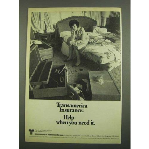 1974 Transamerica Insurance Ad - Help When You Need It