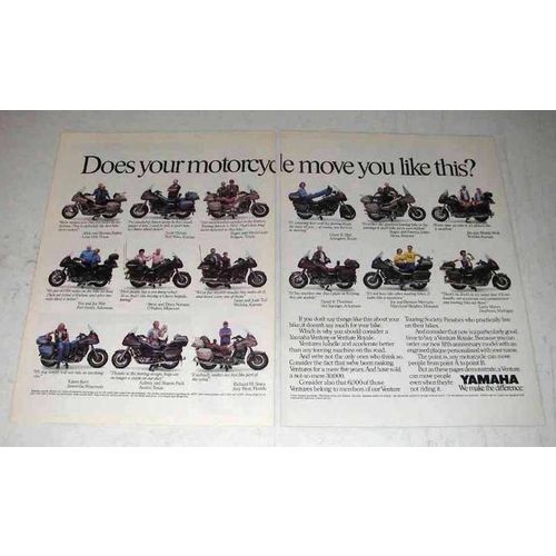 1987 Yamaha Venture Royale Motorcycle Ad - Move You
