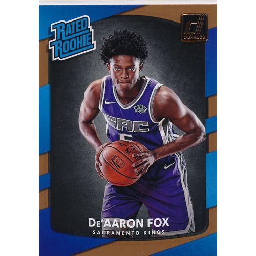 2017-18 Donruss Rated Rookie 196 De'Aaron Fox RC Sacramento Kings