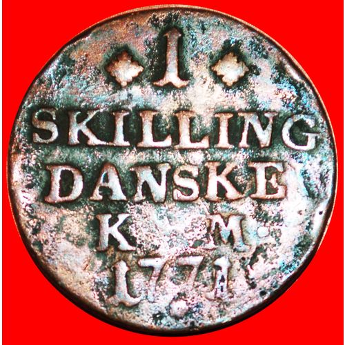 SCHLESWIG-HOLSTEIN (1784-): DENMARK ★ 1 SKILLING 1771! LOW START ★ NO RESERVE!