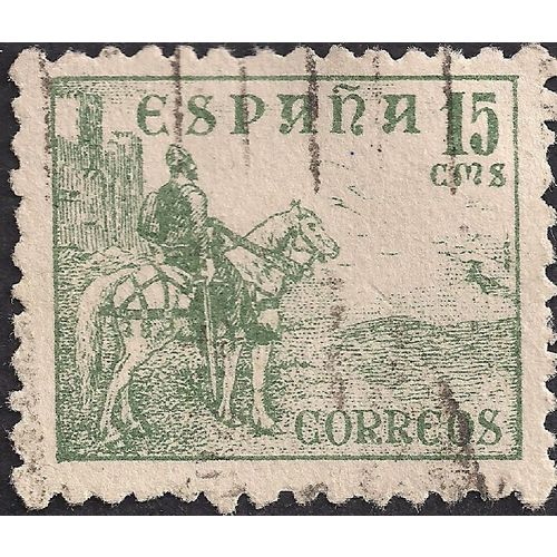 SPAIN, El Cid, green 1939, 15 Cts
