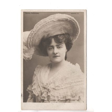REAL PHOTOGRAPHIC (SEPIA) POSTCARD OF ACTRESS ETHEL SYDNEY POSTED 1905 (866)