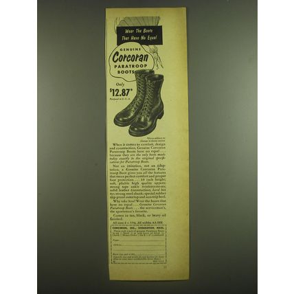 1952 Corcoran Paratroop Boots Ad - Wear the boots that have no equal