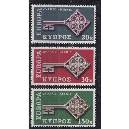 ZYPERN CYPRUS [1968] MiNr 0307-09 ( **/mnh ) CEPT
