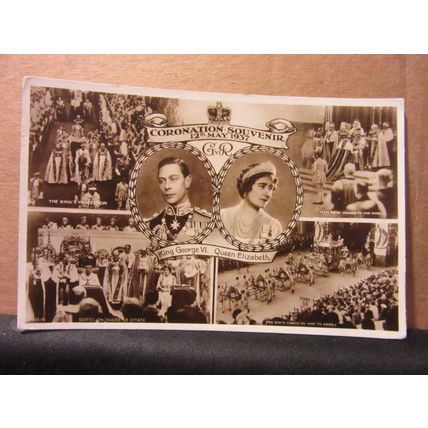 KING GEORGE VI Coronation May, 1937 unused postcard =
