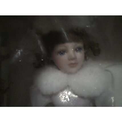Genuine Fine Porcelain Doll Keepsake Memories Winter outfit