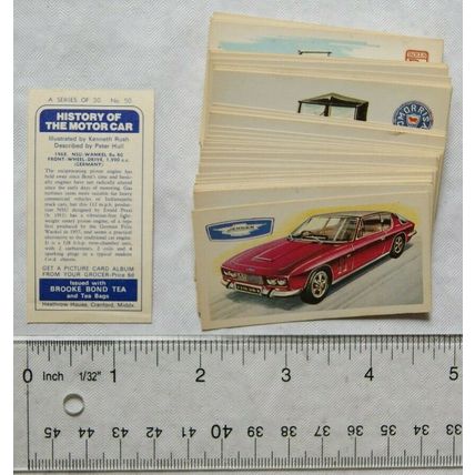 Complete set 50 Brooke Bond History of the Motor Car - loose
