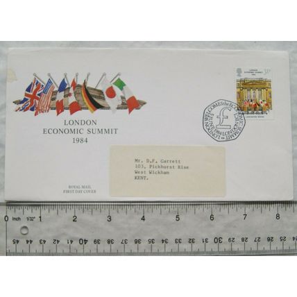 1984 first day cover London Economic Summit, Lancaster House