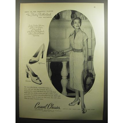 1951 Casual Classics Shoes Ad - Fifth Avenue, Suburban - photo of Andrea Johnson