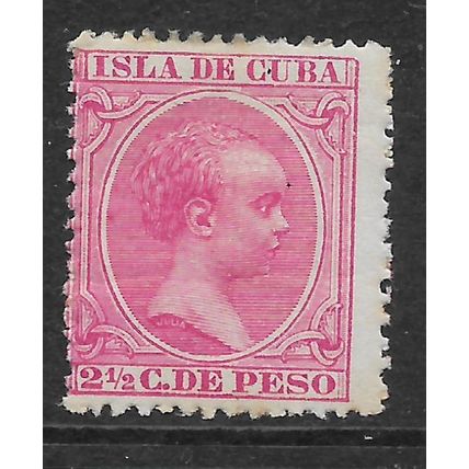 CUBA ISLA DE CUBA 1890 BABY KING ALFONSO XIII 2 1/2c PINK SG 171 M MINT