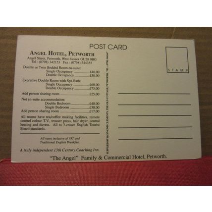 ANGEL HOTEL, PETWORTH, SUSSEX unused postcard /