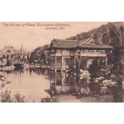 Garden Of Peace Coronation Exhibition London 1911 Postcard