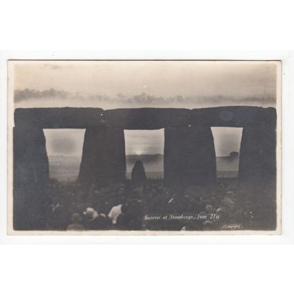 June 21st Sunrise at Stonehenge Postcard Wiltshire