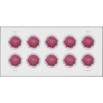 Chrysanthemum Global (International) Sheet of Ten - Stamps Scott 5460